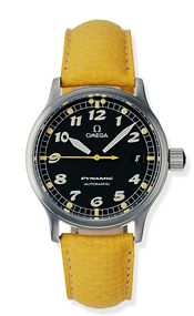 Omega 5250.50.40 : Dynamic III Date Stainless Steel / Black / Yellow Coramide