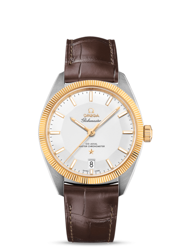 Omega 130.23.39.21.02.001 : Globemaster Stainless Steel / Yellow Gold / Silver / Alligator