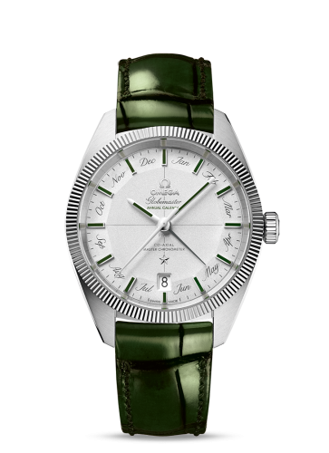 Omega 130.93.41.22.99.002 : Globemaster Annual Calendar Platinum / Silver / Green