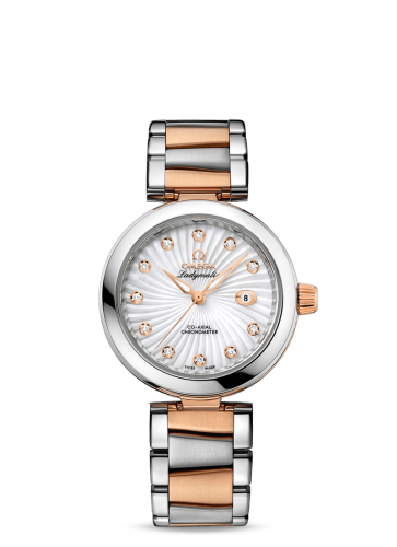 Omega 425.20.34.20.55.001 : LadyMatic Co-Axial 34 Stainless Steel / Red Gold / MOP / Bracelet