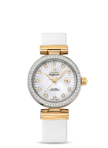 Omega 425.27.34.20.55.002 : LadyMatic Co-Axial 34 Stainless Steel / Yellow Gold / Diamond / MOP
