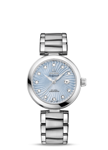 Omega 425.30.34.20.57.002 : LadyMatic Co-Axial 34 Stainless Steel / Blue MOP / Bracelet
