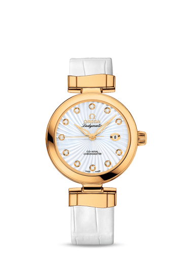 Omega 425.63.34.20.55.002 : LadyMatic Co-Axial 34 Yellow Gold / MOP
