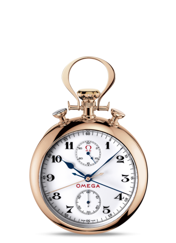 Omega 5108.20.00 : Olympic Pocket Watch 1932 Red Gold