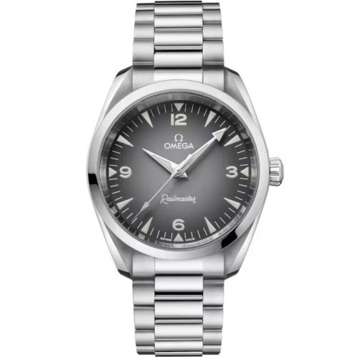 Omega 235.10.38.20.06.001 : Railmaster Omega Co-Axial Master Chronometer 38 Stainless Steel / Grey Gradient / Bracelet