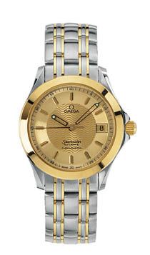 Omega 2301.11.00 : Seamaster 120M Automatic 36.25 Stainless Steel / Yellow Gold / Champagne
