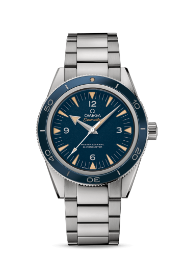 Omega 233.90.41.21.03.001 : Seamaster 300 Master Co-Axial Titanium / Blue / Bracelet