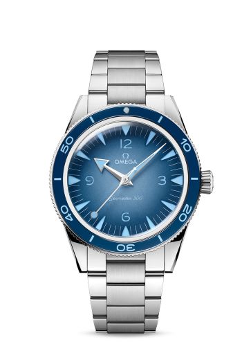 Omega 234.30.41.21.03.002 : Seamaster 300 Master Chronometer Stainless Steel / Summer Blue / Bracelet