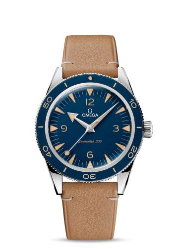 Omega 234.32.41.21.03.001 : Seamaster 300 Master Chronometer Stainless Steel / Blue / Strap