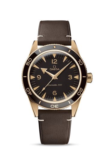 Omega 234.92.41.21.10.001 : Seamaster 300 Master Chronometer  Bronze Gold / Brown / Strap