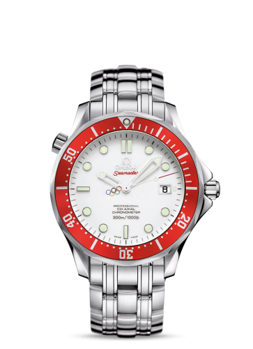 Omega 212.30.41.20.04.001 : Seamaster Diver 300M Co-Axial 41 Stainless Steel / White / Bracelet / Vancouver Olympics