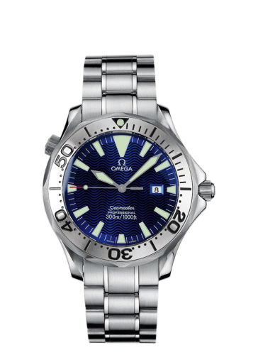 Omega 2265.80.00 : Seamaster Diver 300M Quartz 41 Stainless Steel / Electric Blue / Bracelet
