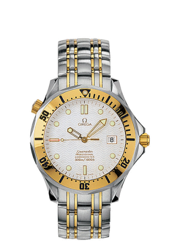 Omega 2332.20.00 : Seamaster Diver 300M Automatic 41 Stainless Steel / Yellow Gold / White / Bracelet