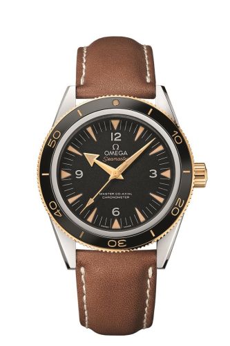 Omega 233.22.41.21.01.001 : Seamaster 300 Master Co-Axial Steel Stainless Steel / Yellow Gold / Black / Strap