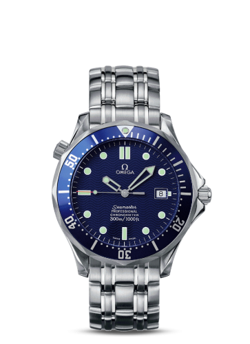 Omega 2531.80.00 : Seamaster Diver 300M Automatic 41 Stainless Steel / Blue / Bracelet / James Bond