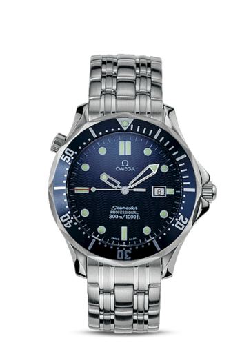 Omega 2541.80.00 : Seamaster Diver 300M Quartz 41 Stainless Steel / Blue / Bracelet / James Bond