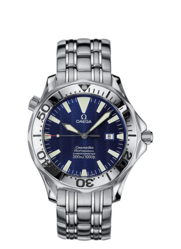 Omega 2055.80.00 : Seamaster Diver 300M Automatic 41 Stainless Steel / Electric Blue / Bracelet