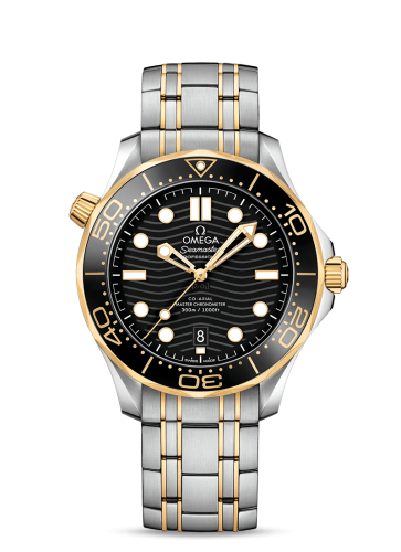 Omega 210.20.42.20.01.002 : Seamaster Diver 300M Master Co-Axial 42 Stainless Steel / Yellow Gold / Black / Bracelet