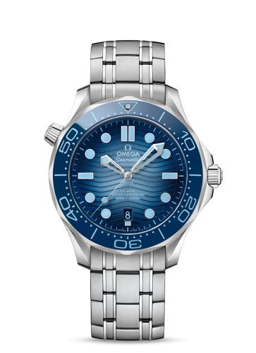 Omega 210.30.42.20.03.003 : Seamaster Diver 300M Master Co-Axial 42 Stainless Steel / Summer Blue / Bracelet