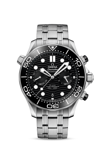 Omega 210.30.44.51.01.001 : Seamaster Diver 300M Master Co-Axial 44 Chronograph Stainless Steel /  Black / Bracelet