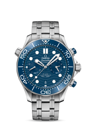 Omega 210.30.44.51.03.001 : Seamaster Diver 300M Master Co-Axial 44 Chronograph Stainless Steel /  Blue / Bracelet