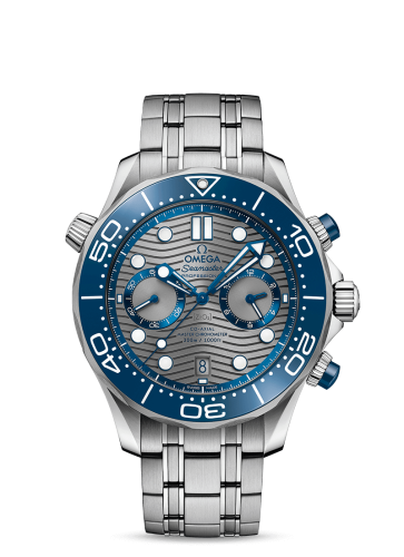 Omega 210.30.44.51.06.001 : Seamaster Diver 300M Master Co-Axial 44 Chronograph Stainless Steel /  Grey / Bracelet