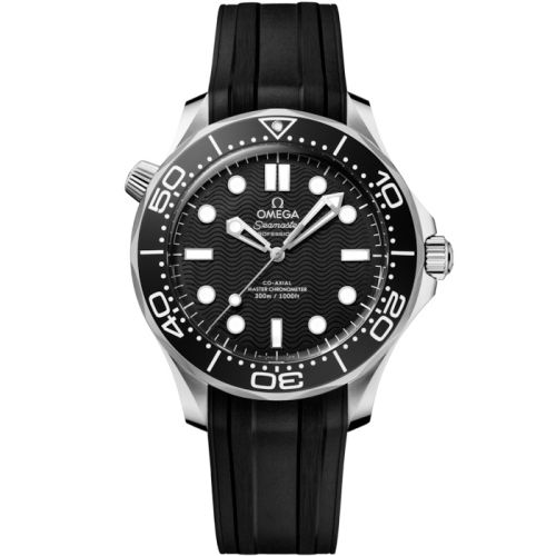 Omega 210.32.42.20.01.003 : Seamaster Diver 300M No-Date Master Co-Axial 42 Stainless Steel / Black / Rubber