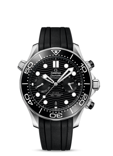 Omega 210.32.44.51.01.001 : Seamaster Diver 300M Master Co-Axial 44 Chronograph Stainless Steel /  Black / Rubber