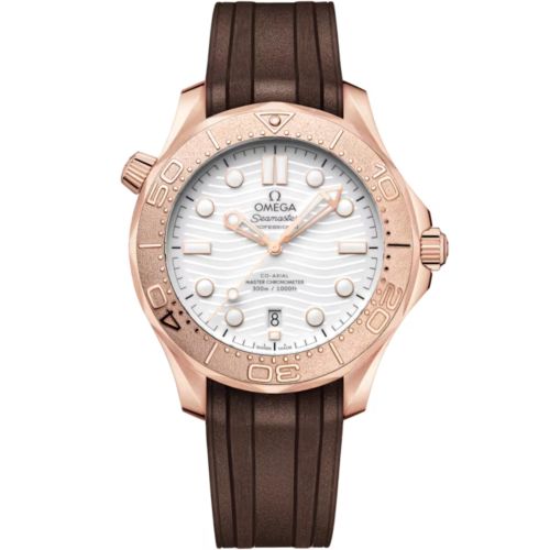 Omega 210.52.42.20.04.001 : Seamaster Diver 300M Master Co-Axial 42 Sedna Gold / White / Rubber