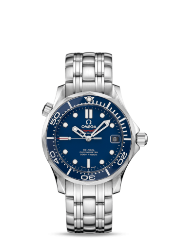 Omega 212.30.36.20.03.001 : Seamaster Diver 300M Co-Axial 36.25 Stainless Steel / Blue/ Bracelet / Ceramic