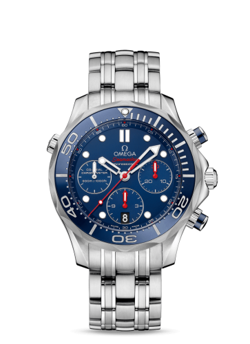 Omega 212.30.42.50.03.001 : Seamaster Diver 300M Co-Axial 41.5 Chronograph Stainless Steel / Blue / Bracelet