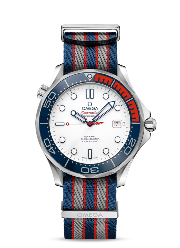 Omega 212.62.41.20.04.002 : Seamaster Diver 300M Co-Axial 41 White Gold /James Bond Commander's Watch