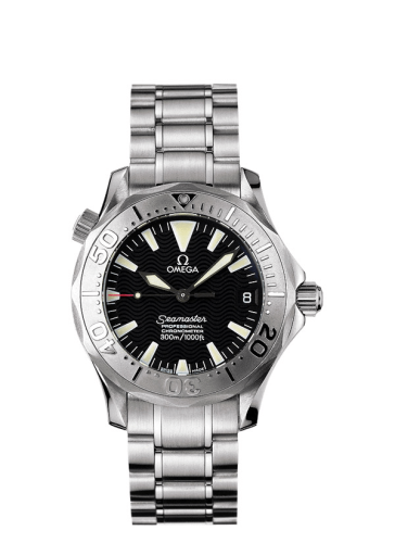 Omega 2152.50.00 : Seamaster Diver 300M Automatic 36.25 White Gold / Black / Bracelet