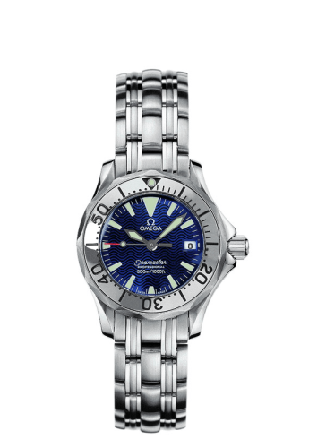 Omega 2283.80.00 : Seamaster Diver 300M Quartz 28 Stainless Steel / Electric Blue / Bracelet