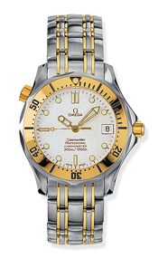 Omega 2352.20.00 : Seamaster Diver 300M Automatic 36.25 Stainless Steel / Yellow Gold / White / Bracelet