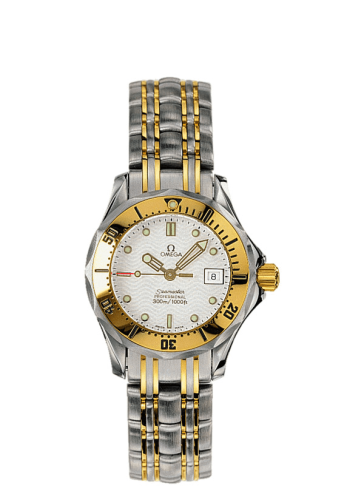 Omega 2382.20.00 : Seamaster Diver 300M Quartz 28 Stainless Steel / Yellow Gold / White / Bracelet