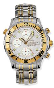 Omega 2398.20.00 : Seamaster Diver 300M Automatic 41.5 Chronograph Stainless Steel / Yellow Gold / Silver / Bracelet