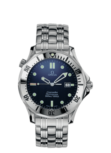 Omega 2542.80.00 : Seamaster Diver 300M Quartz 41 Stainless Steel / Blue / Bracelet