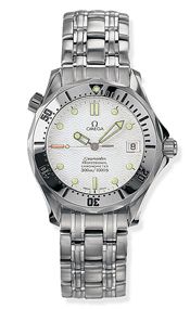 Omega 2552.20.00 : Seamaster Diver 300M Automatic 36.25 Stainless Steel / White / Bracelet