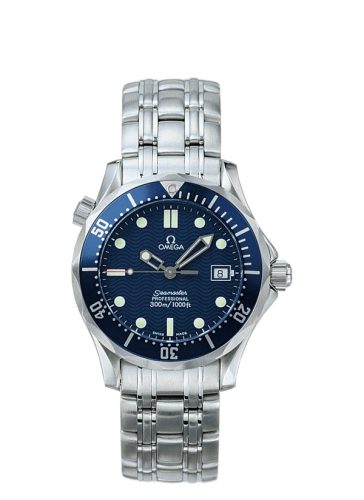 Omega 2561.80.00 : Seamaster Diver 300M Quartz 36.25 Stainless Steel / Blue / Bracelet