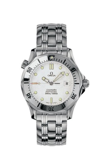 Omega 2562.20.00 : Seamaster Diver 300M Quartz 36.25 Stainless Steel / White / Bracelet