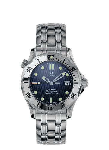 Omega 2562.80.00 : Seamaster Diver 300M Quartz 36.25 Stainless Steel / Blue / Bracelet