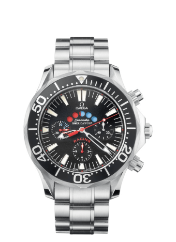 Omega 2569.50.00 : Seamaster Diver 300M Automatic 44 Racing Chronometer Stainless Steel / Black / America's Cup