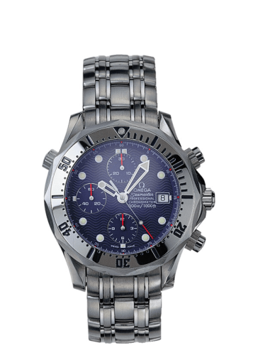 Omega 2598.80.00 : Seamaster Diver 300M Automatic 41.5 Chronograph Stainless Steel / Blue / Bracelet