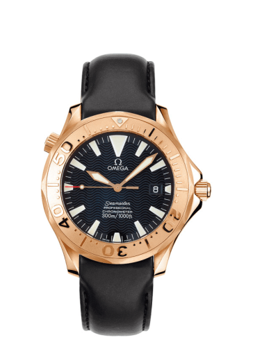 Omega 2636.50.91 : Seamaster Diver 300M Automatic 41 Red Gold / Black / Rubber