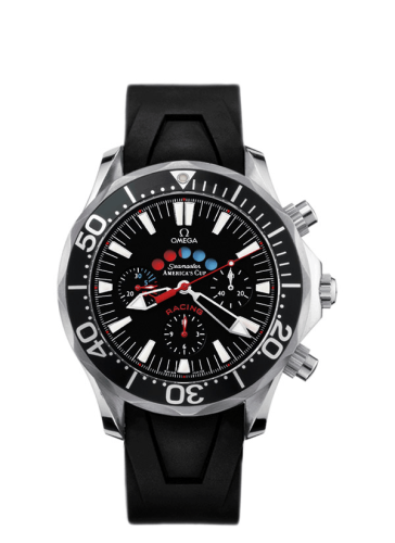 Omega 2869.50.91 : Seamaster Diver 300M Automatic 44 Racing Chronometer Stainless Steel / Black / Rubber / America's Cup