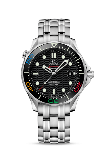 Omega 522.30.41.20.01.001 : Seamaster Diver 300M Co-Axial 41.5 Stainless Steel / Black / Bracelet / Olympic Collection Rio