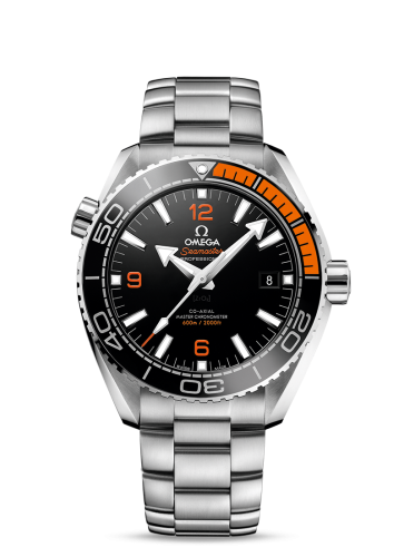 Omega 215.30.44.21.01.002 : Seamaster Planet Ocean 600M Co-Axial 43.5 Master Chronometer Stainless Steel / Orange / Bracelet