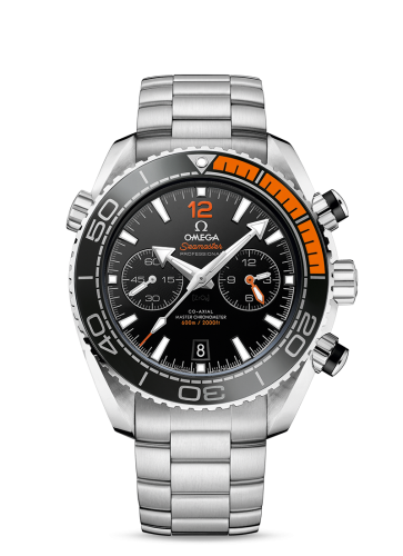 Omega 215.30.46.51.01.002 : Seamaster Planet Ocean 600M Co-Axial 45.5 Master Chronometer Chronograph Stainless Steel / Orange / Bracelet