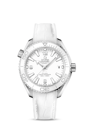 Omega 215.33.40.20.04.001 : Seamaster Planet Ocean 600M Co-Axial 39.5 Master Chronometer Stainless Steel / White / Alligator